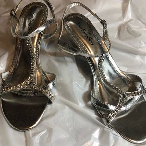 Silver Dress Shoes W/ Purse